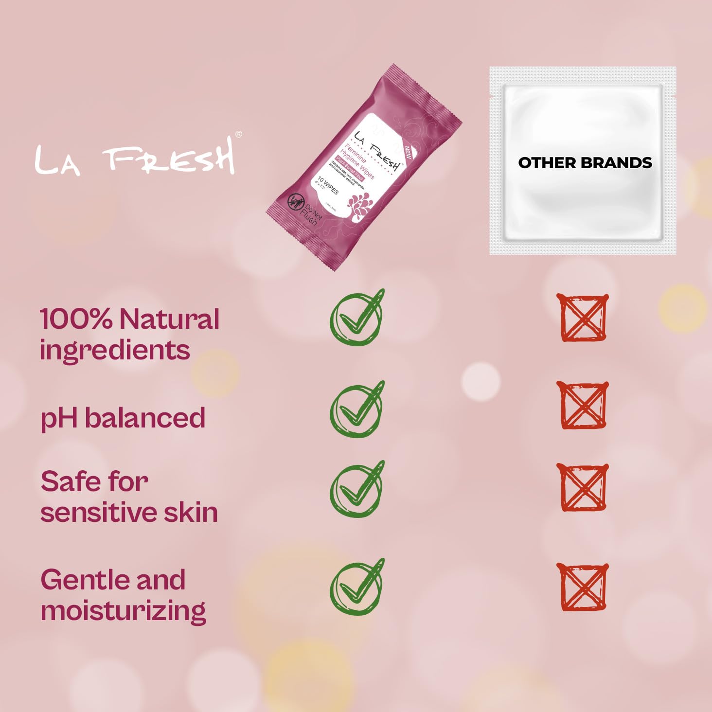 Feminine Wipes with Aloe Vera