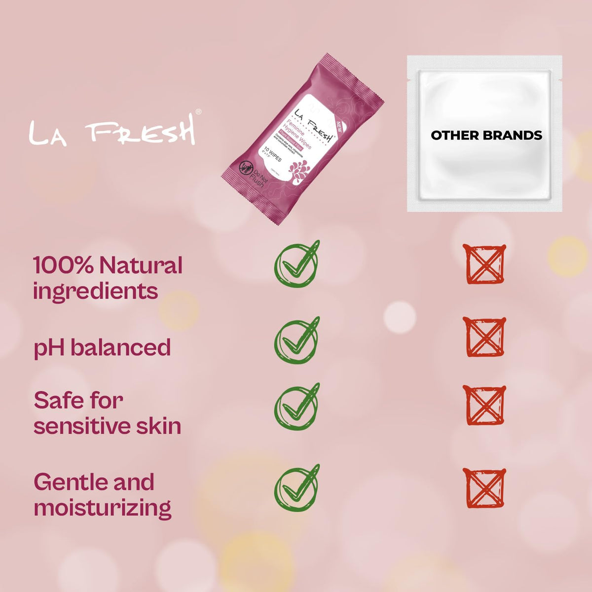 Feminine Wipes with Aloe Vera
