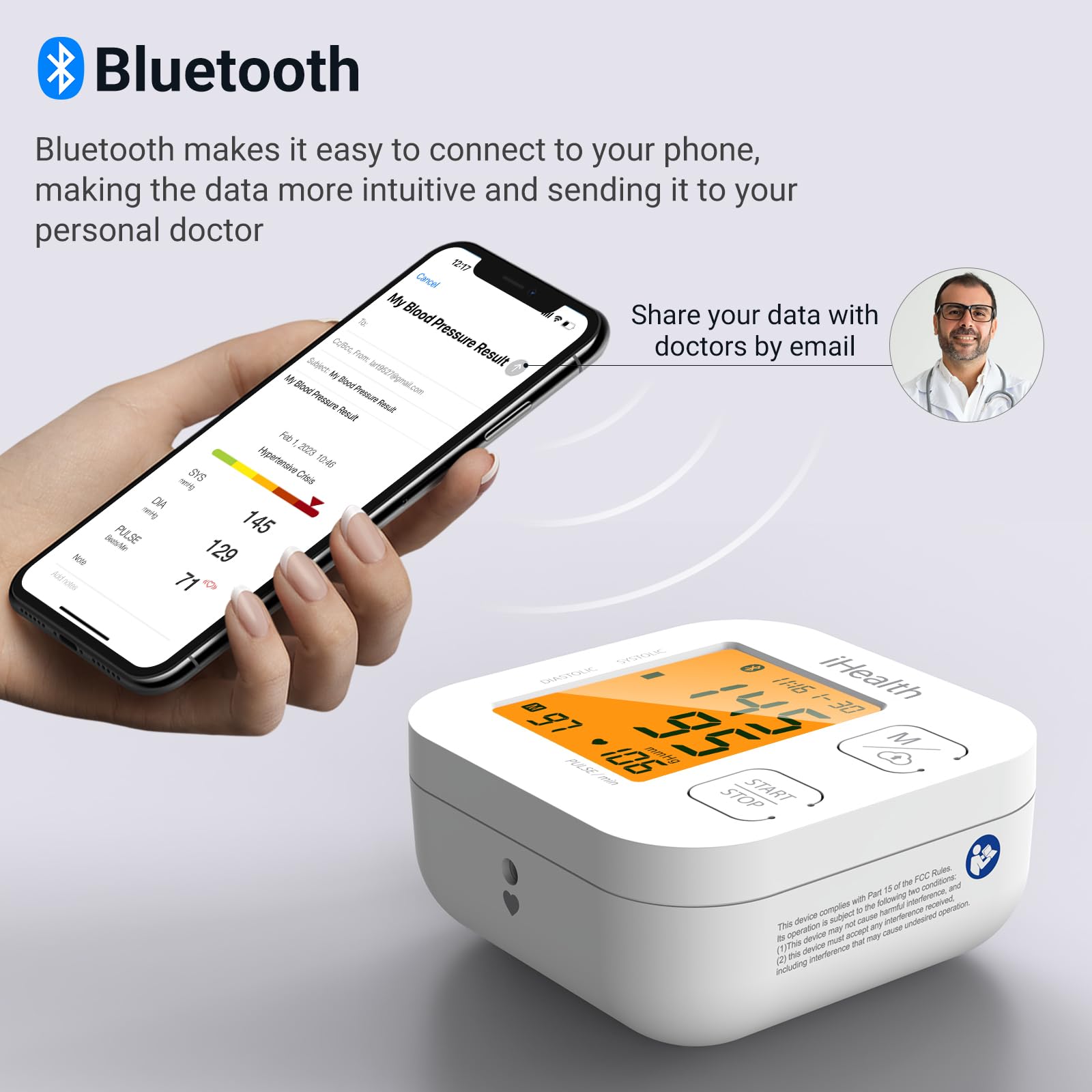 Smart Upper Arm Blood Pressure Monitor