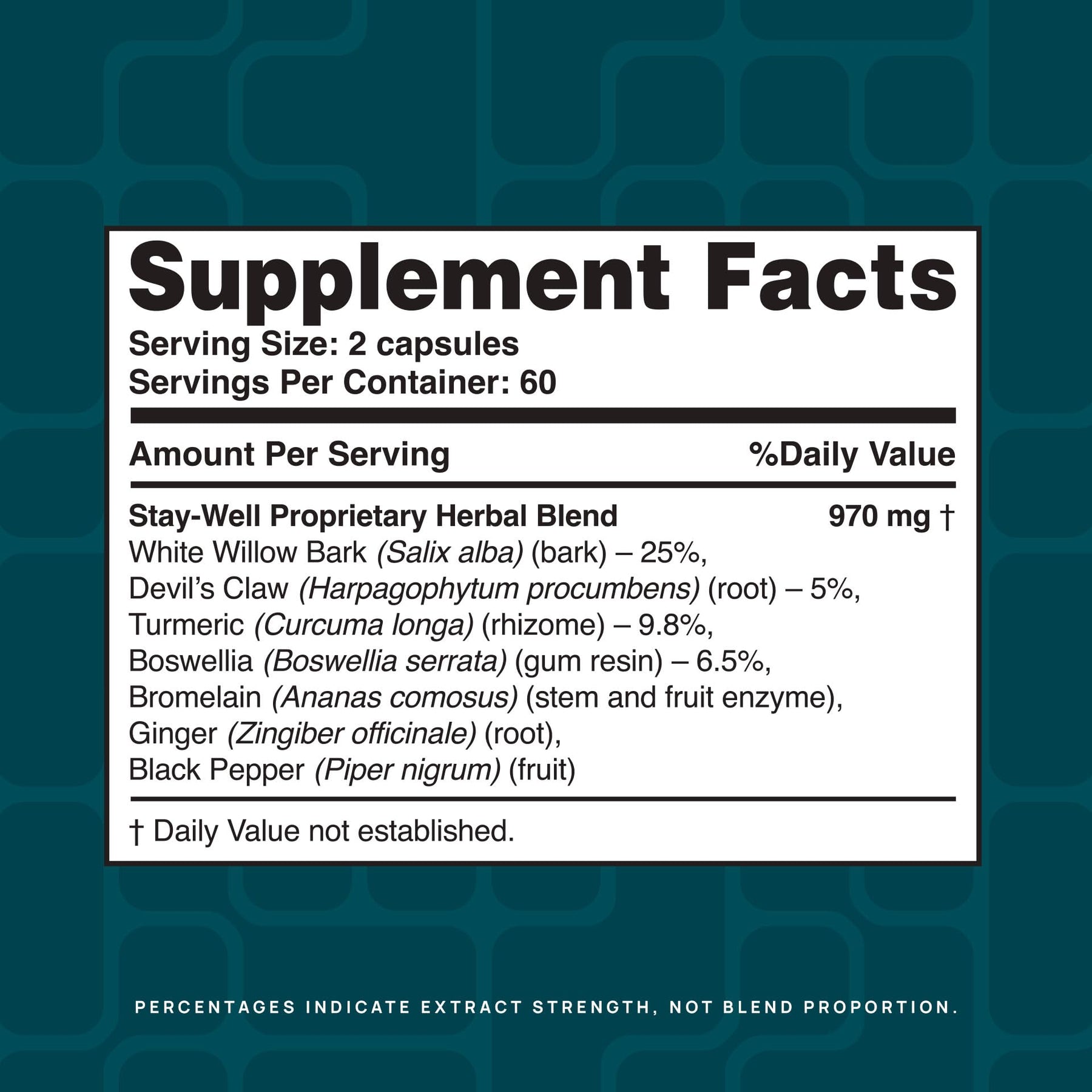 Herbal Pain Relief Supplement