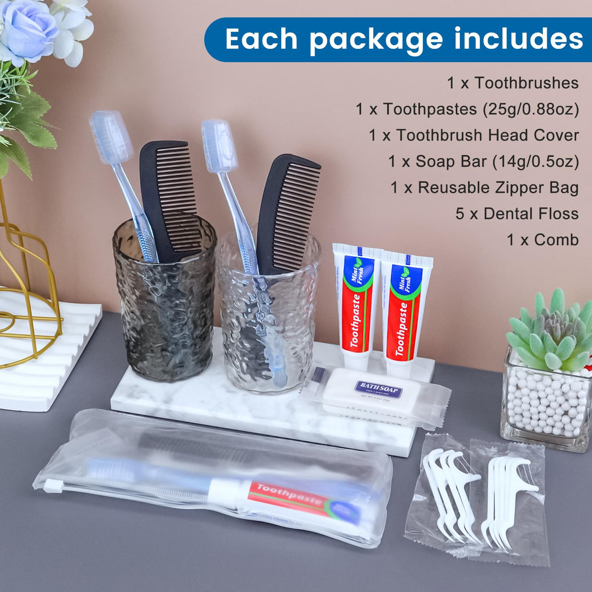HQSLsund Personal Hygiene Kit Basic Toiletry Kits