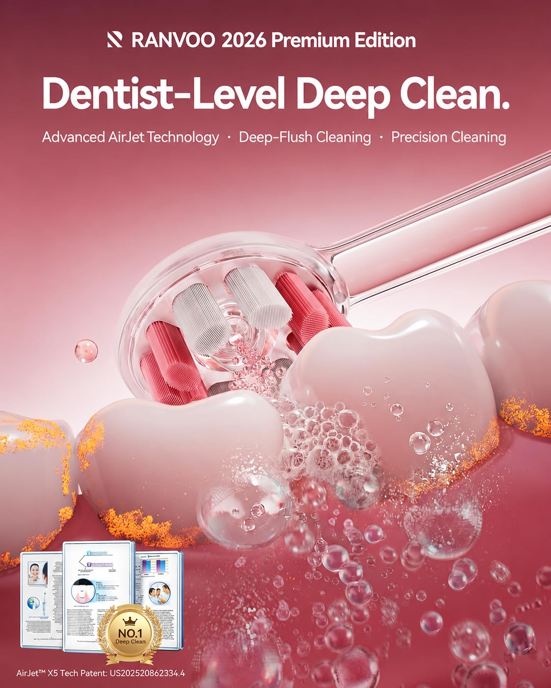 Jet-Flow Sonic Electric Toothbrush