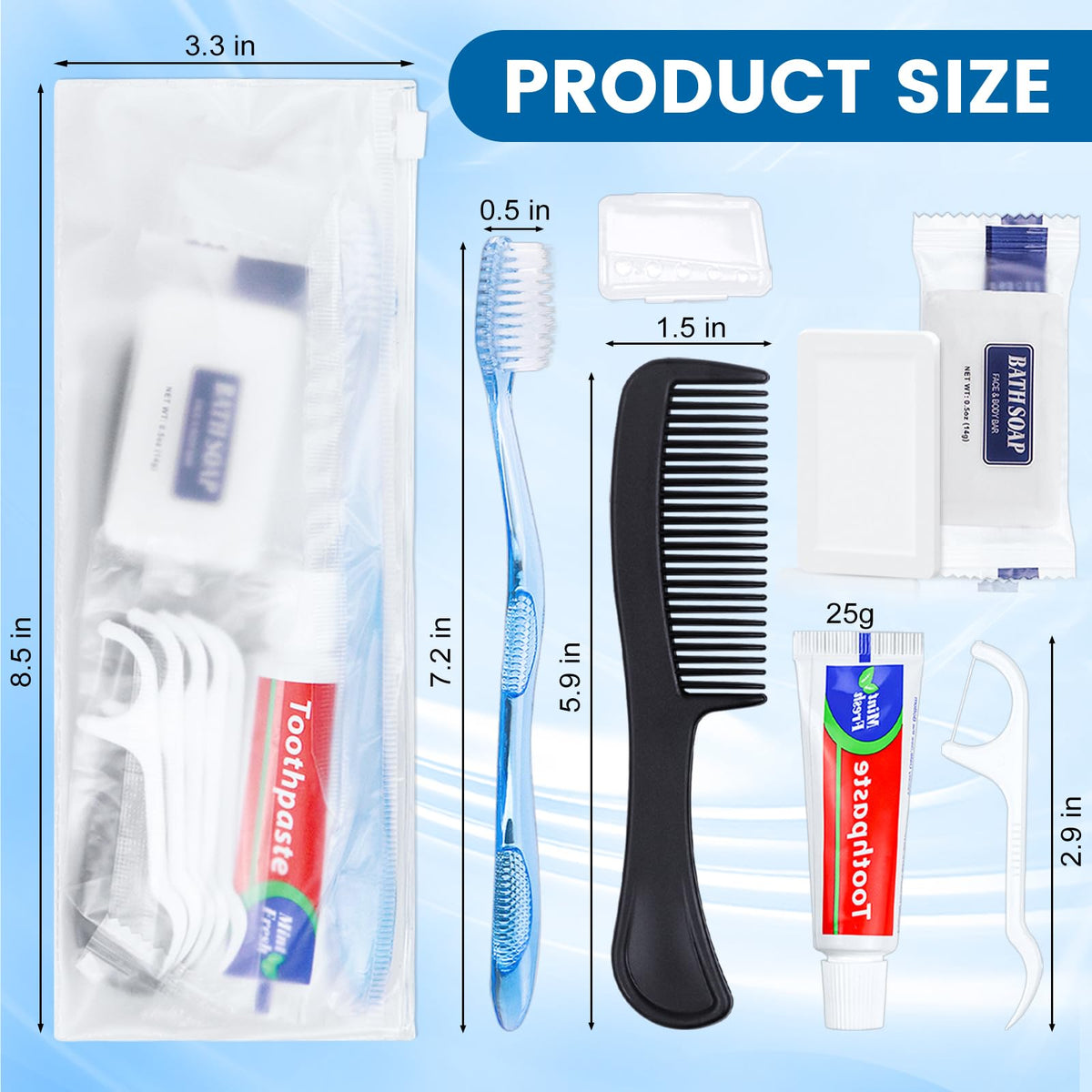 HQSLsund Personal Hygiene Kit Basic Toiletry Kits