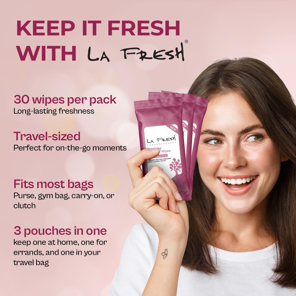 Feminine Wipes with Aloe Vera