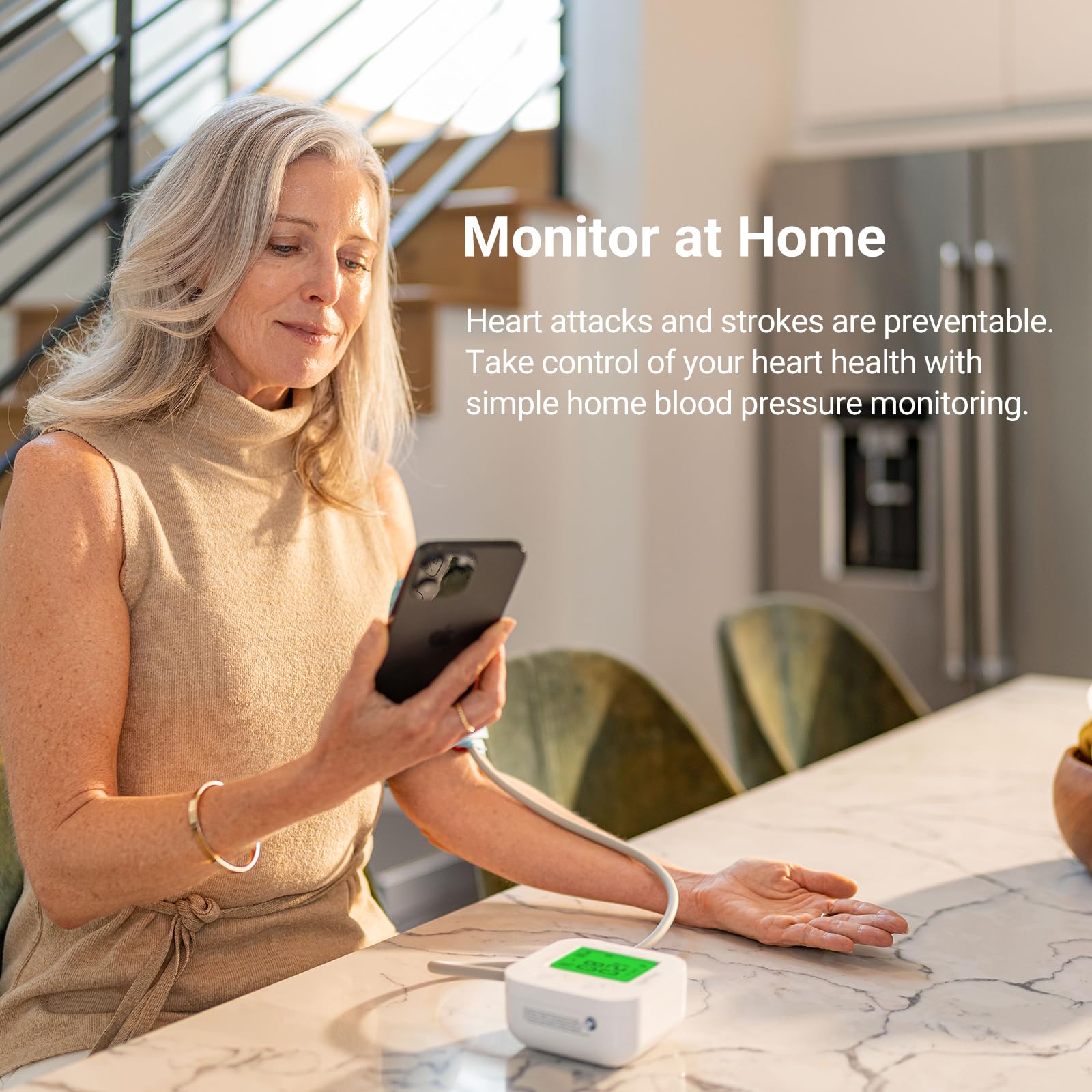 Smart Upper Arm Blood Pressure Monitor