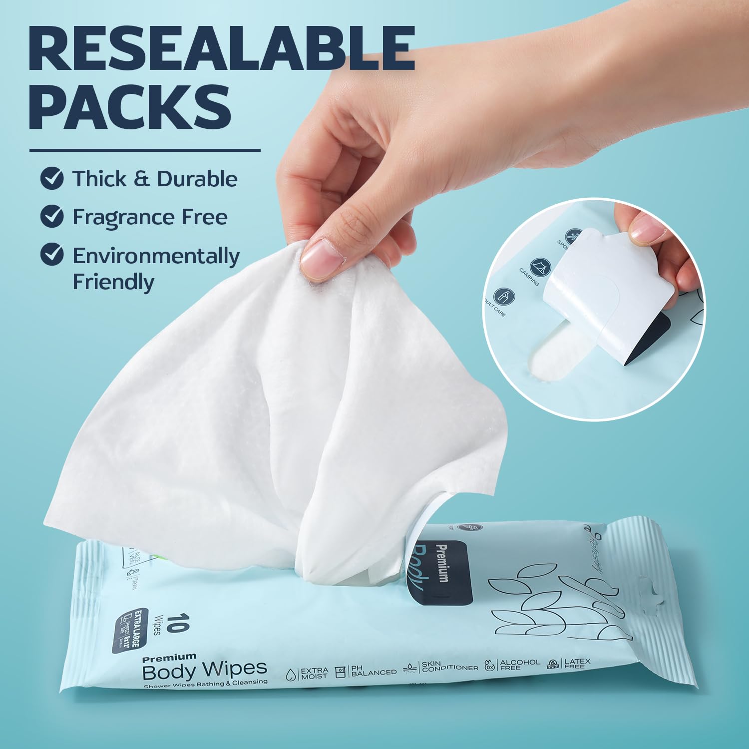 Antiseptic Bathing Wipes