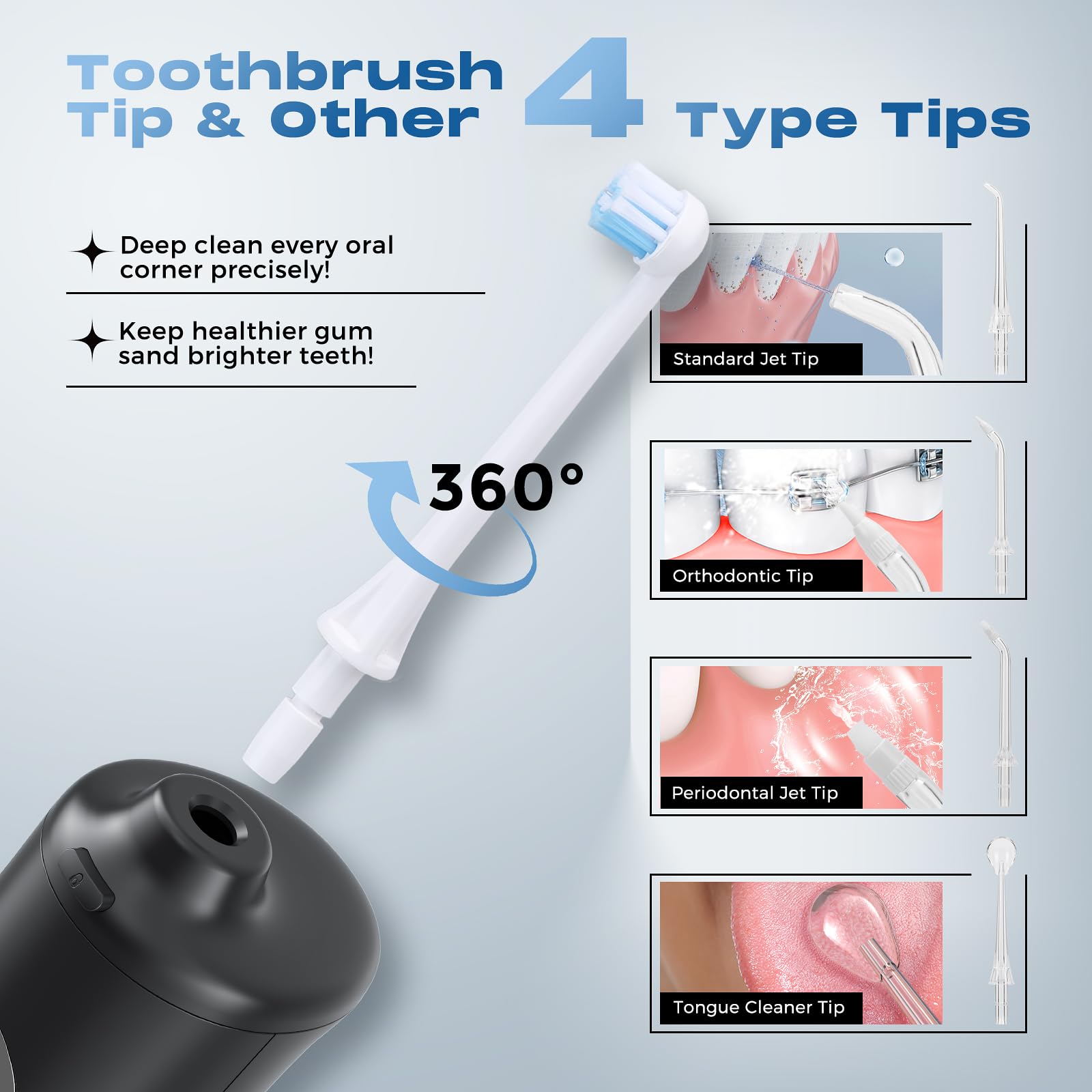 Portable Water Dental Flosser