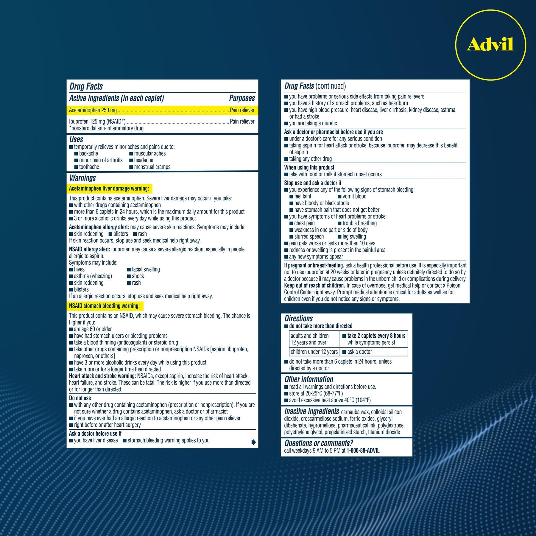 Advil Dual Action Coated