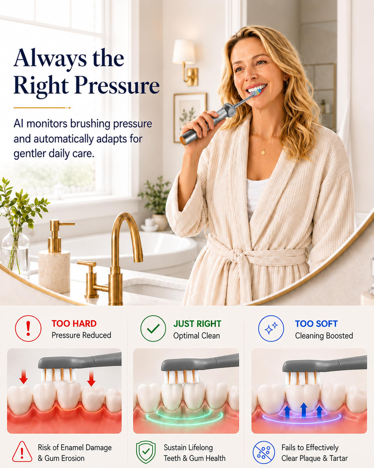 Electric Toothbrush for Gum Care