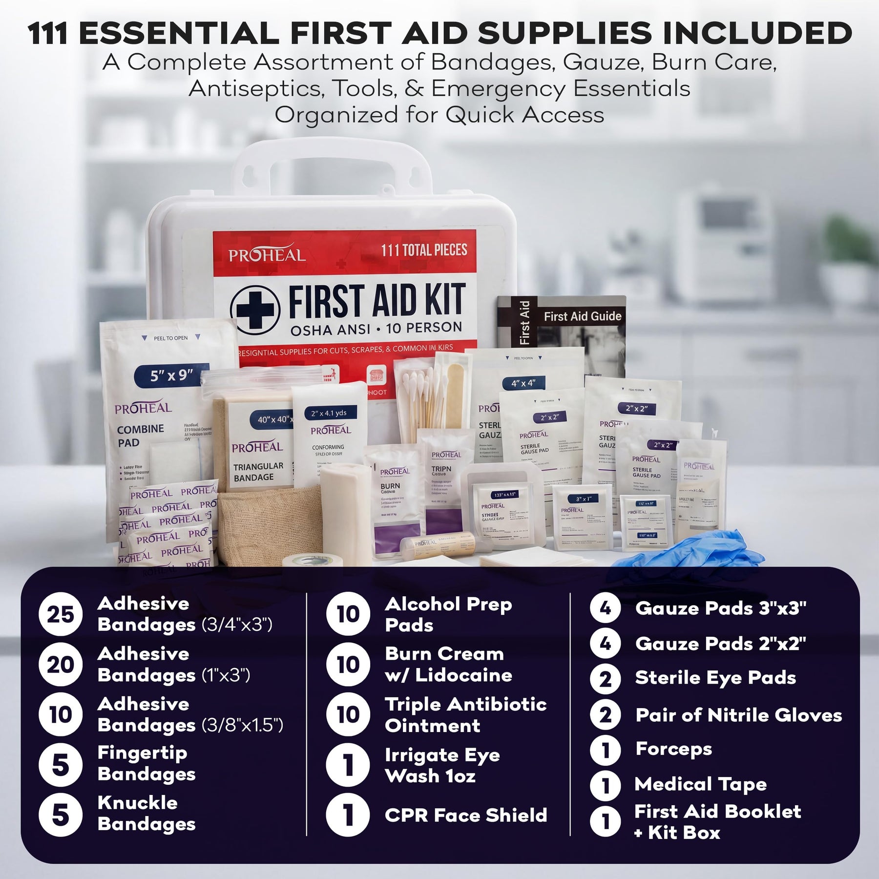 OSHA Compliant First Aid Kit