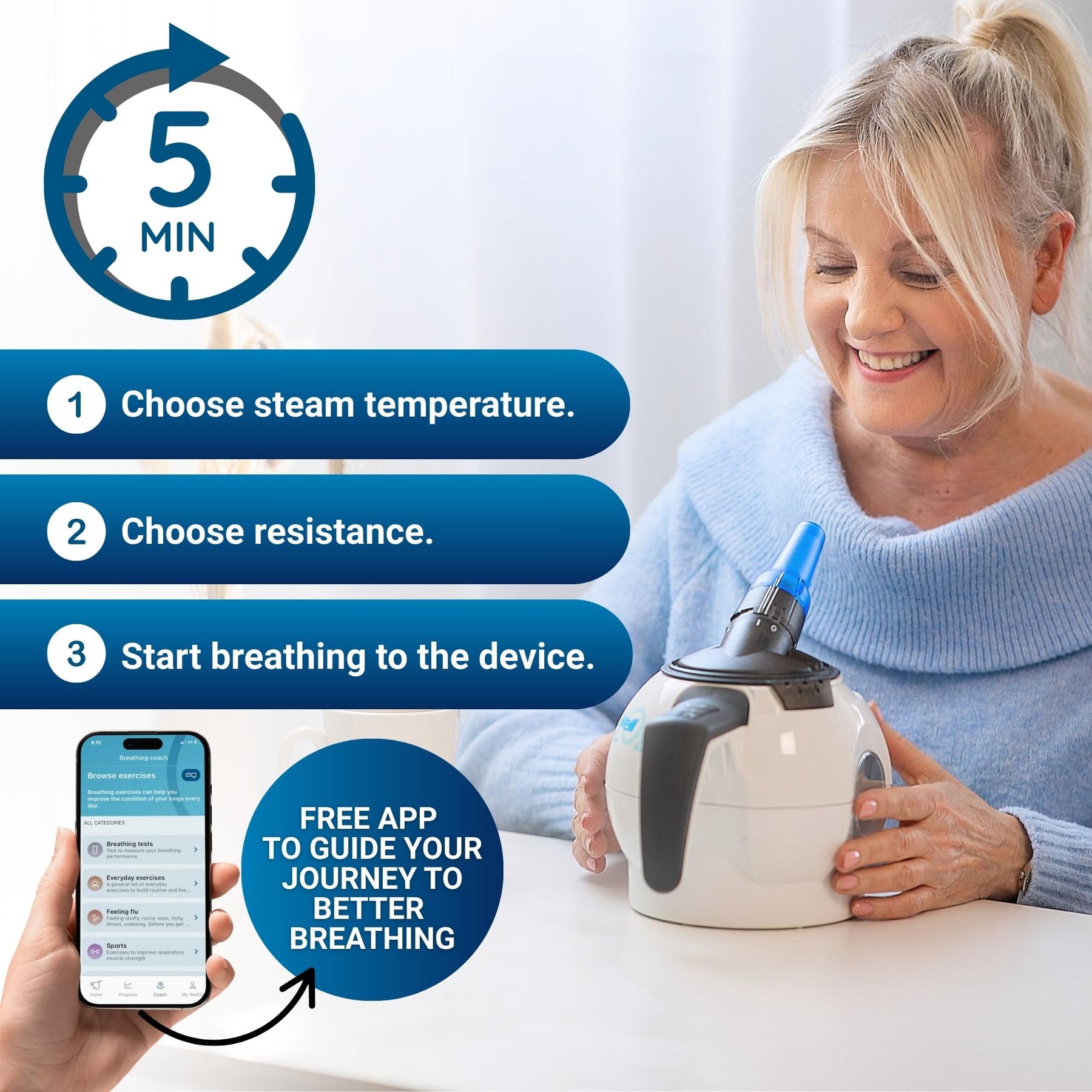 Steam Breathing Trainer Set