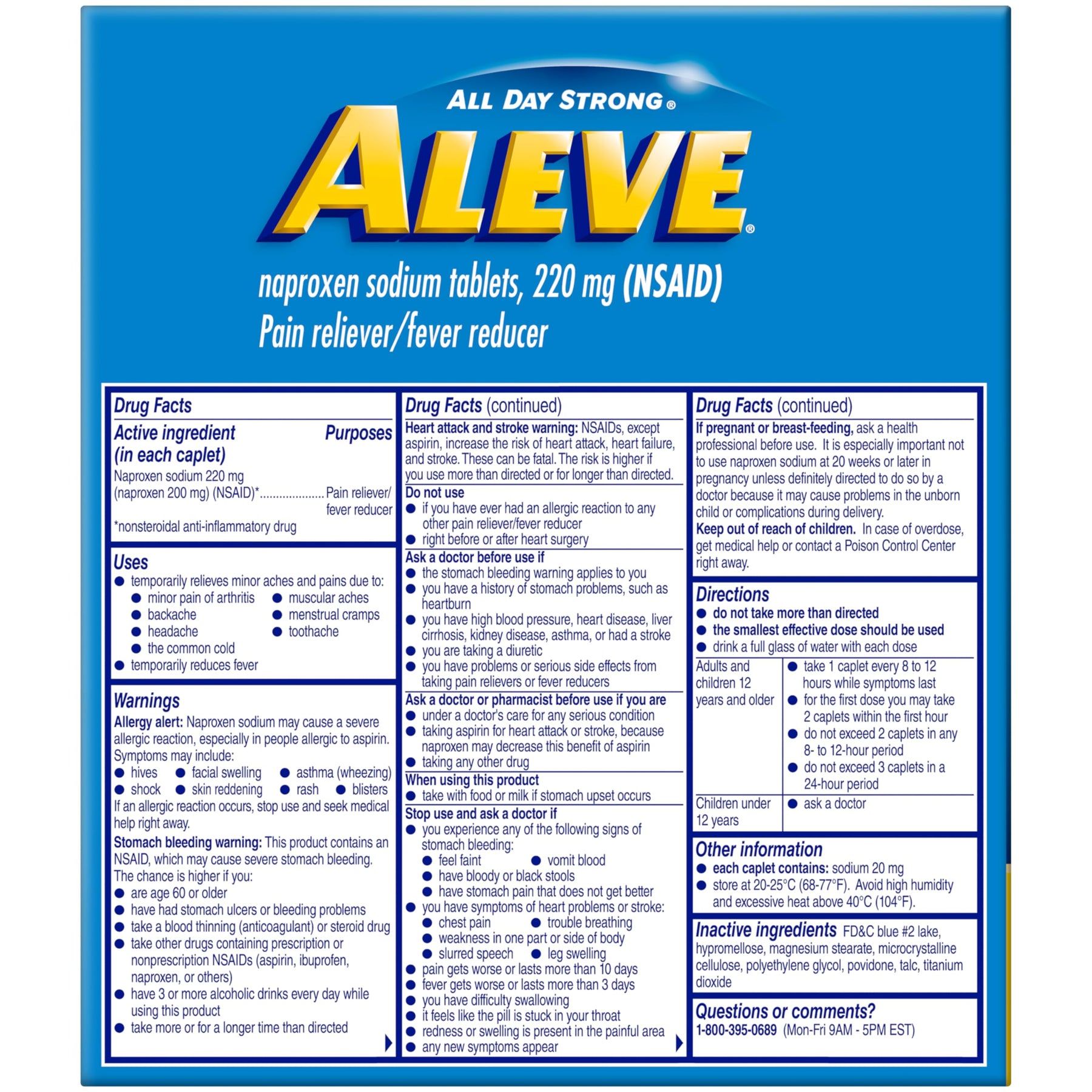 Naproxen Pain Relief Caplets
