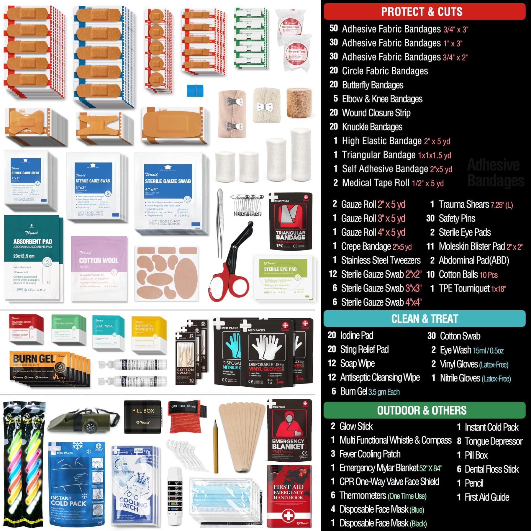 430-Piece Waterproof First Aid Kit